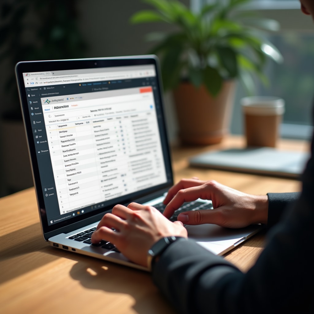 User reviewing data import interface and file upload process